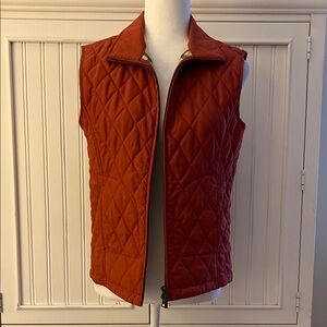 Brooks Brothers Quilted Vest - Burnt Orange